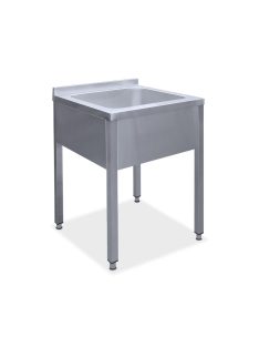   Mosogató egymedencés Góliát 700x700x300 külső méret: 850x820x850 mm