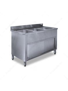   Mosogató szekrény hárommedencés 400x400x300 külső méret: 1400x600x850
