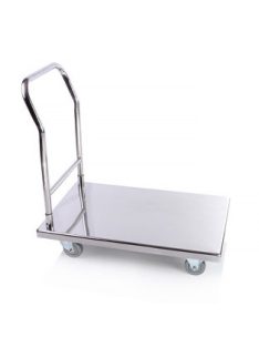   Áruszállító kocsi rozsdamentes 90x55x87 cm masszív 150 kg terhelésig